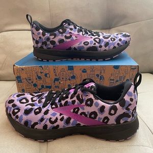 Brooks Revel Purple/Black Leopard Print Women’s Size 10.5 Running Shoes